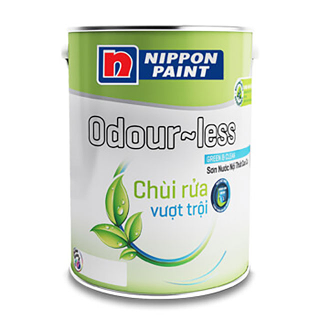 Sơn phủ Nippon Odour-Less Chùi Rửa