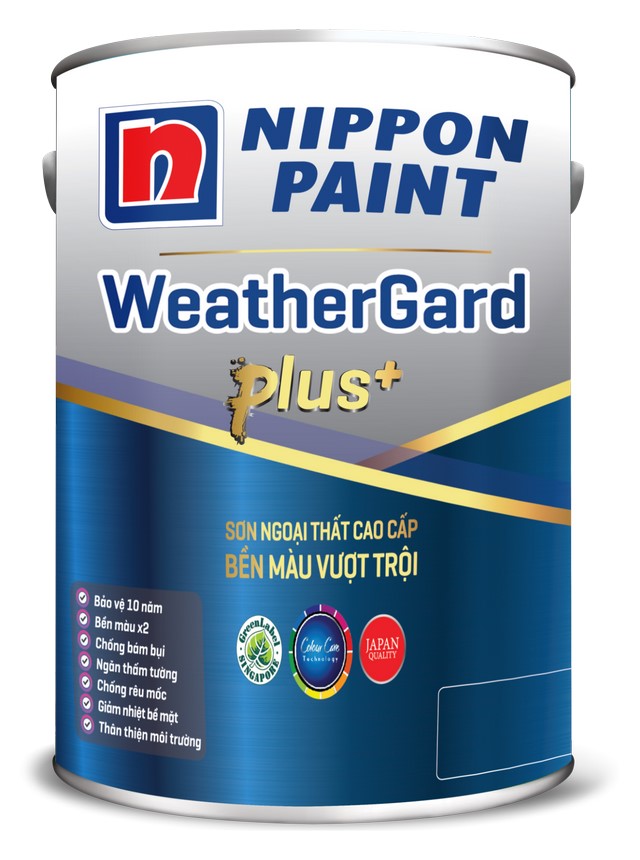sơn nippon WeatherGard Plus+ cho nhà bị rộp