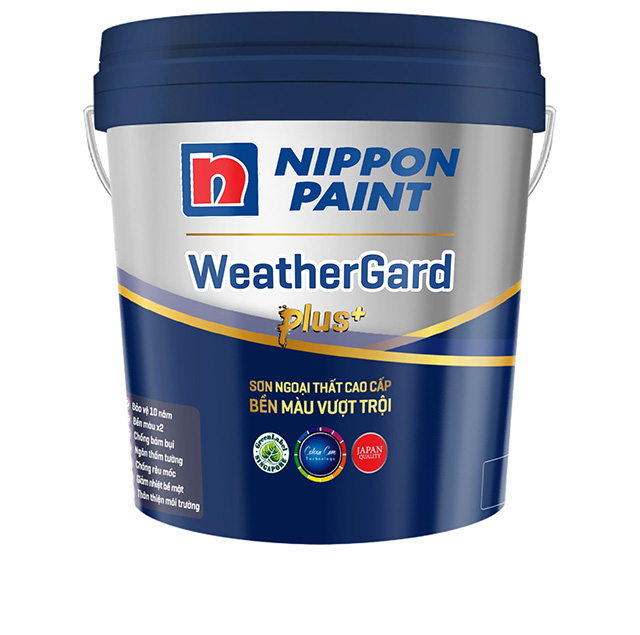 Sơn ngoại thất cao cấp Nippon WeatherGard Plus+