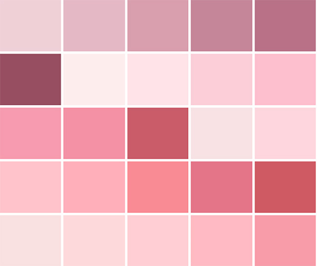 Bảng tone màu hồng của Nippon Paint
