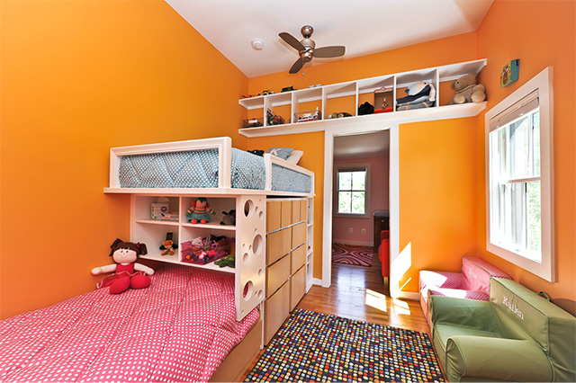 Phòng ngủ sơn màu cam (mã màu NP AC 2062A)