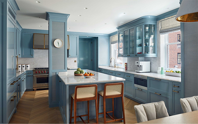 Phòng bếp với màu Blue Horizon (mã màu NP PB 1552P)