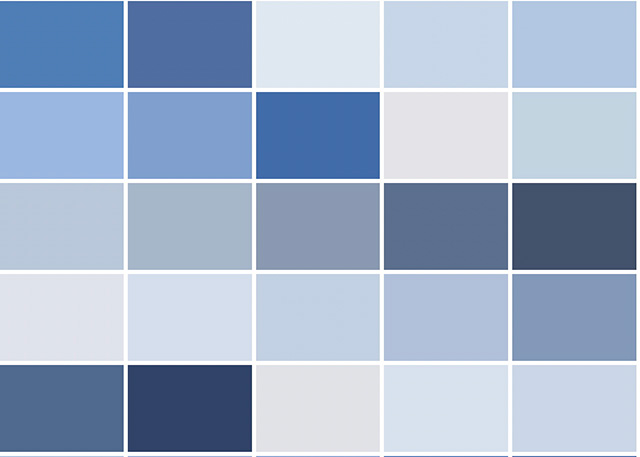 Bảng tone màu xanh lam nhạt tại Nippon Paint đa dạng