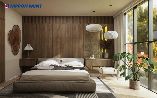 Ảnh phối màu phòng ngủ hợp mệnh cho gia chủ sinh năm 1968