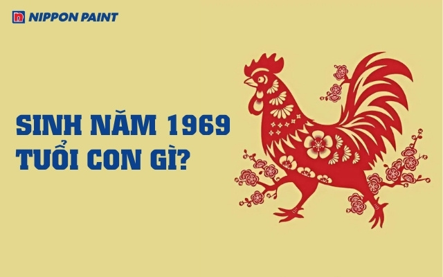 Sinh năm 1969 tuổi con Gà (Kỷ Dậu), tượng trưng cho may mắn, tài lộc và phong thủy cát tường