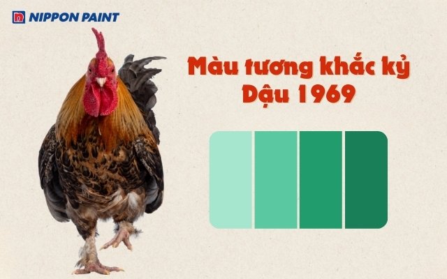 Tuổi Kỷ Dậu 1969 tương khắc với màu xanh lá cây