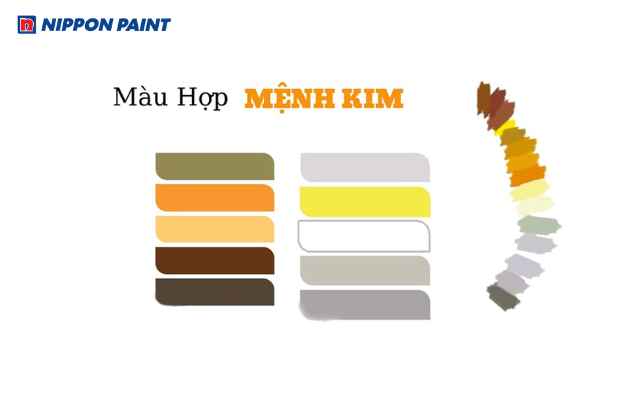 Những tông màu phù hợp với gia chủ mệnh kim sinh năm 1970