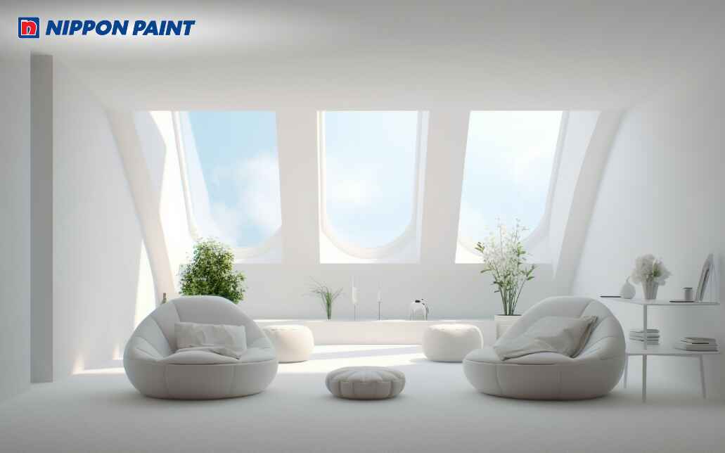 Phòng khách xám nhạt làm nền tôn nội thất ánh kim