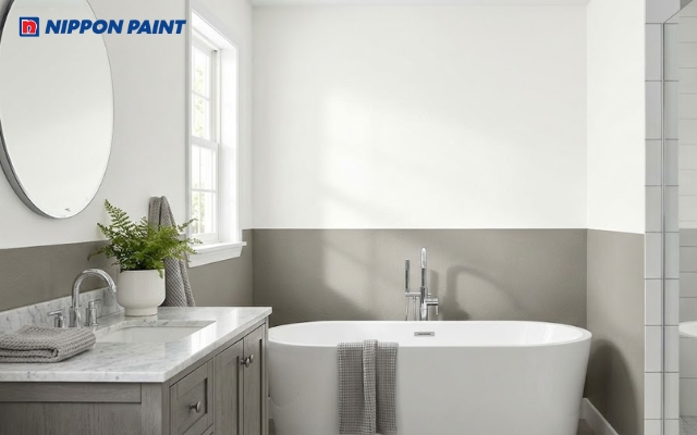 Kết hợp trắng và xám không bao giờ lỗi mốt