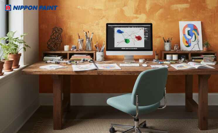 Màu vàng đất giúp tăng tính sáng tạo khi làm việc