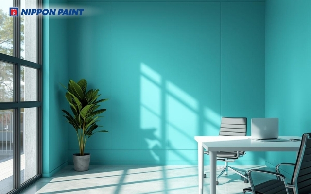 Xanh biển mang lại cảm giác mát mẻ, giúp giảm căng thẳng khi làm việc