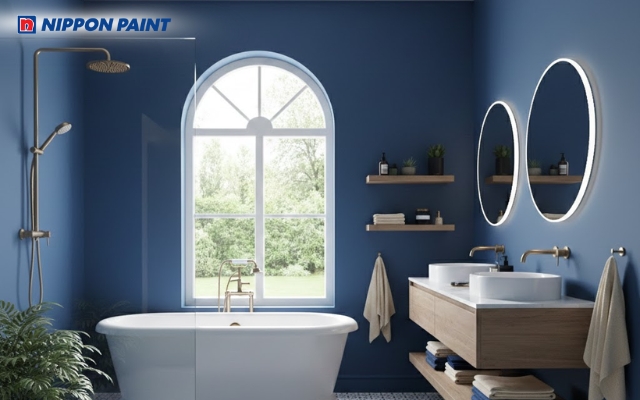 Xanh biển nhẹ làm dịu thị giác, tạo cảm giác thư giãn mỗi khi sử dụng