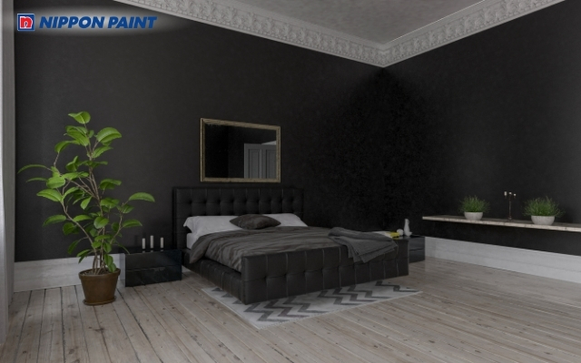 Gam màu đen tạo điểm nhấn thanh lịch, góp phần mang lại bầu không khí dễ chịu