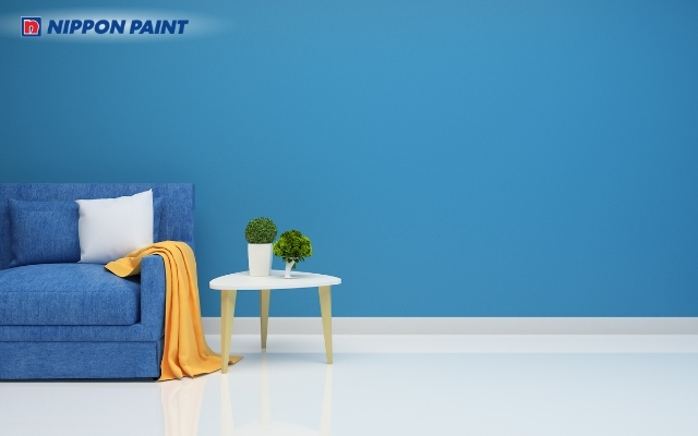 Xanh đậm đem lại chiều sâu thị giác, giúp phòng khách trở nên sang trọng