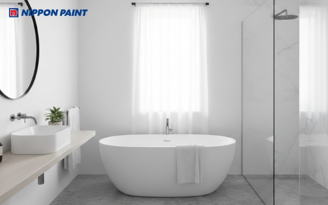 Phòng tắm đơn giản, hiện đại