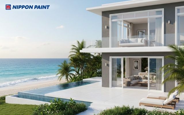 Sơn nhà Giáp Tý 1984 ưu tiên màu hợp mệnh Kim, tránh gam Hỏa, phối màu hài hòa ánh sáng