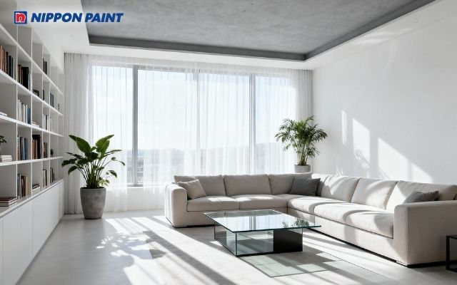 Phòng khách xám bạc hiện đại, tăng vận khí cho gia chủ Quý Dậu