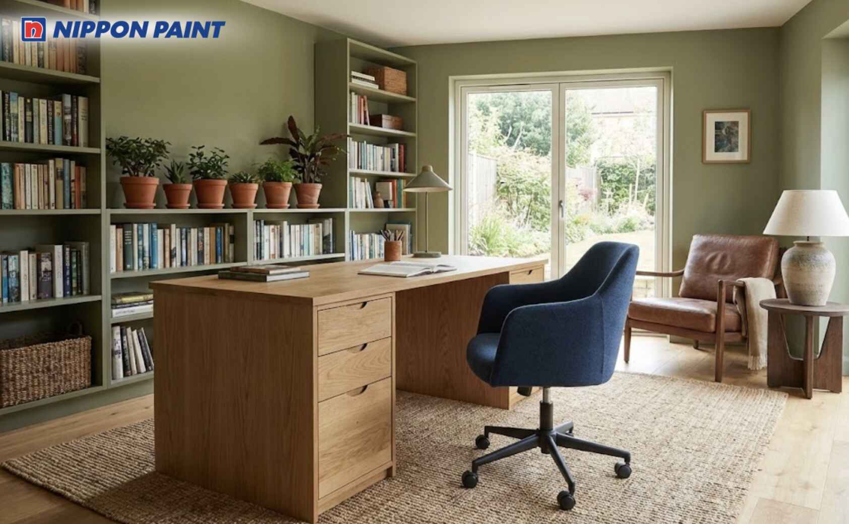 Xanh lá chủ đạo mang lại sự cân bằng, giúp duy trì năng lượng cho Bính Tý 1996