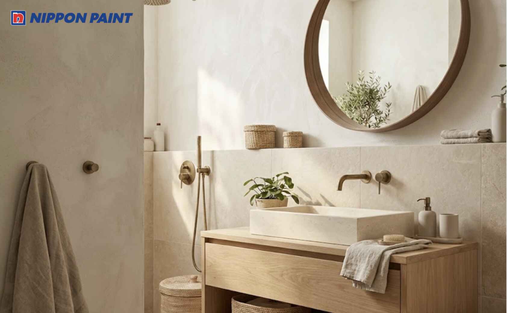 Trắng phối be nhạt giúp giảm cảm giác lạnh và hỗ trợ cân bằng phong thủy cho Bính Tý 1998