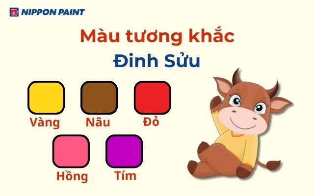Màu tương khắc với gia chủ 1997 là vàng đất, nâu nên tiết chế để giữ dòng năng lượng hài hòa