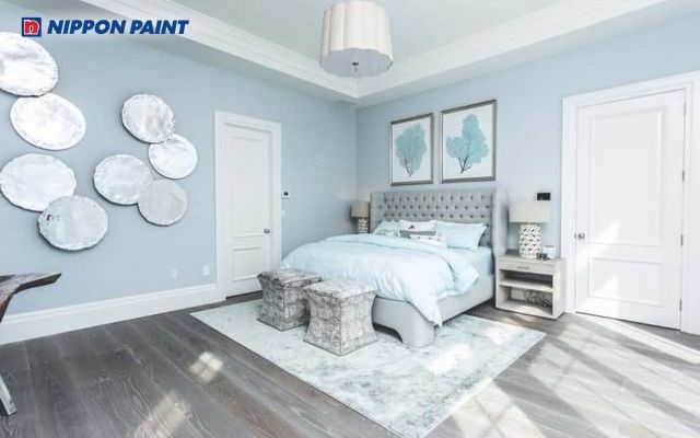 Phòng ngủ xám hiện đại, mang nét trầm tĩnh và sang trọng