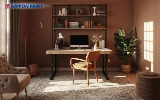 Nâu đậm là gam màu mang đến sự vững vàng và cảm giác đáng tin cậy