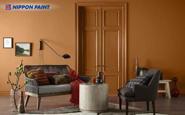 Sử dụng gam màu cam đất giúp gia chủ thu hút vận may và sự ổn định