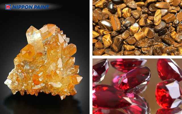 Đá thạch anh vàng, mắt hổ hay ruby là những loại phù hợp với phong thủy tuổi Kỷ Mão