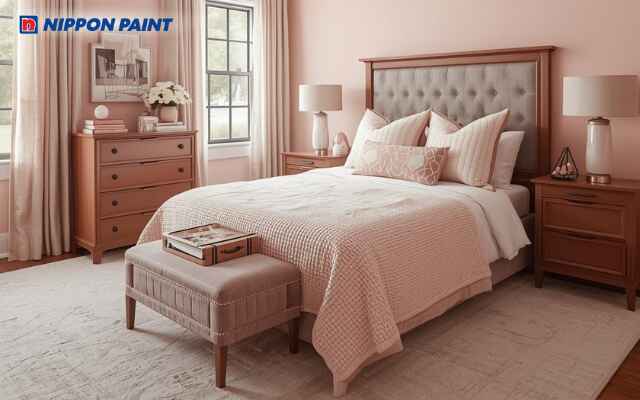 Hồng pastel pha nâu nhạt mang đến cảm giác được che chở và an toàn
