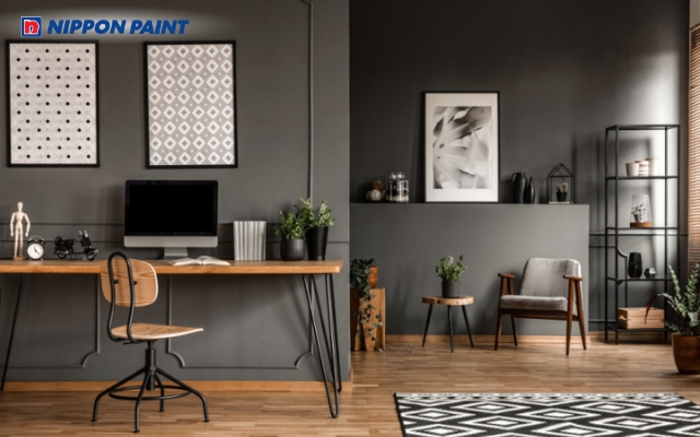 Xám đậm tinh tế, tạo nền tĩnh giúp tăng khả năng tập trung