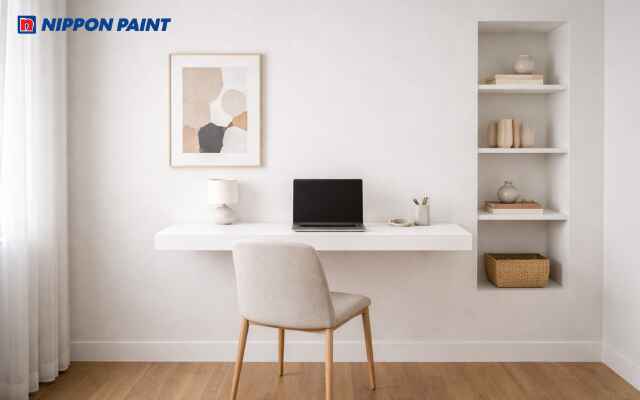 Trắng kem tạo cảm giác tối giản, sang trọng và hanh thông