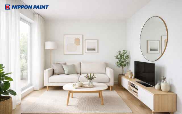 Trắng phối màu be thanh lịch tạo cảm giác thoáng sạch, hanh thông công việc