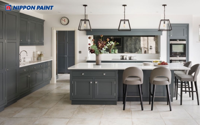 Màu trắng và ghi mang hành Kim, giúp việc nấu nướng thuận lợi hơn