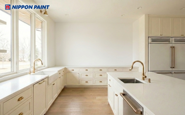 Màu trắng sữa - ánh kim toát lên sự sang trọng