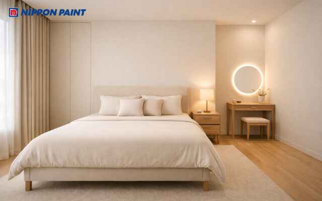 Màu kem sữa tạo cảm giác nhẹ nhàng, giúp thư giãn tinh thần