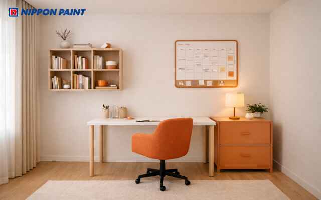 Màu cam nhạt tạo cảm giác hào hứng, không gây nhàm chán