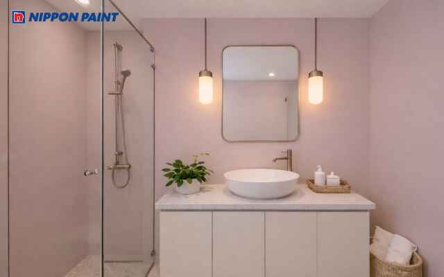 Màu hồng pastel mang lại sự thư thái tuyệt đối khi nghỉ ngơi