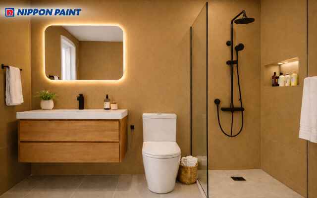 Màu vàng đất tạo cảm giác vững chãi và ấm áp