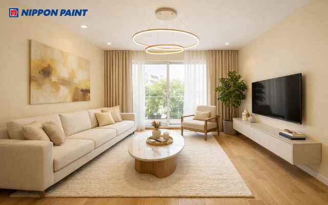 Màu kem là lựa chọn an toàn nhưng vẫn chuẩn phong thủy mệnh Thổ