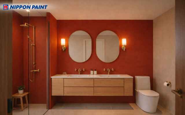 Gam màu đỏ đất khơi nguồn may mắn và cá tính cho gia chủ 2008