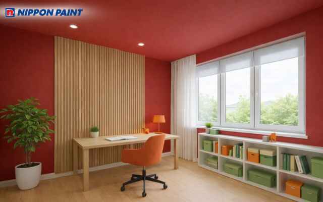 Màu kem đỏ hợp mệnh góp phần cân bằng năng lượng của gia chủ khi tập trung học tập