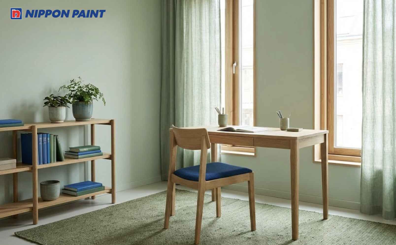 Gam xanh lục nhạt và xanh dương giúp duy trì năng lượng ổn định