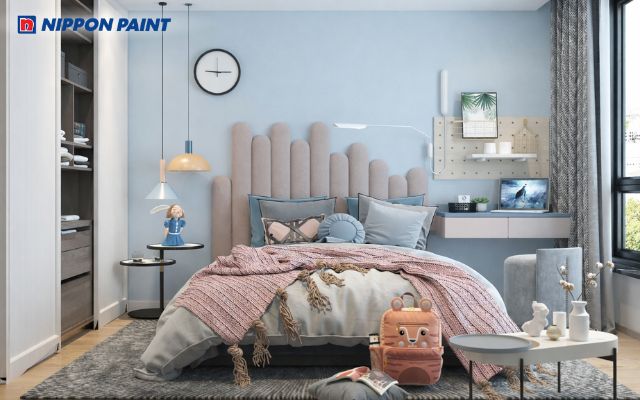 Không gian phòng ngủ trẻ em vừa đẹp thẩm mỹ vừa dễ ứng dụng thực tế