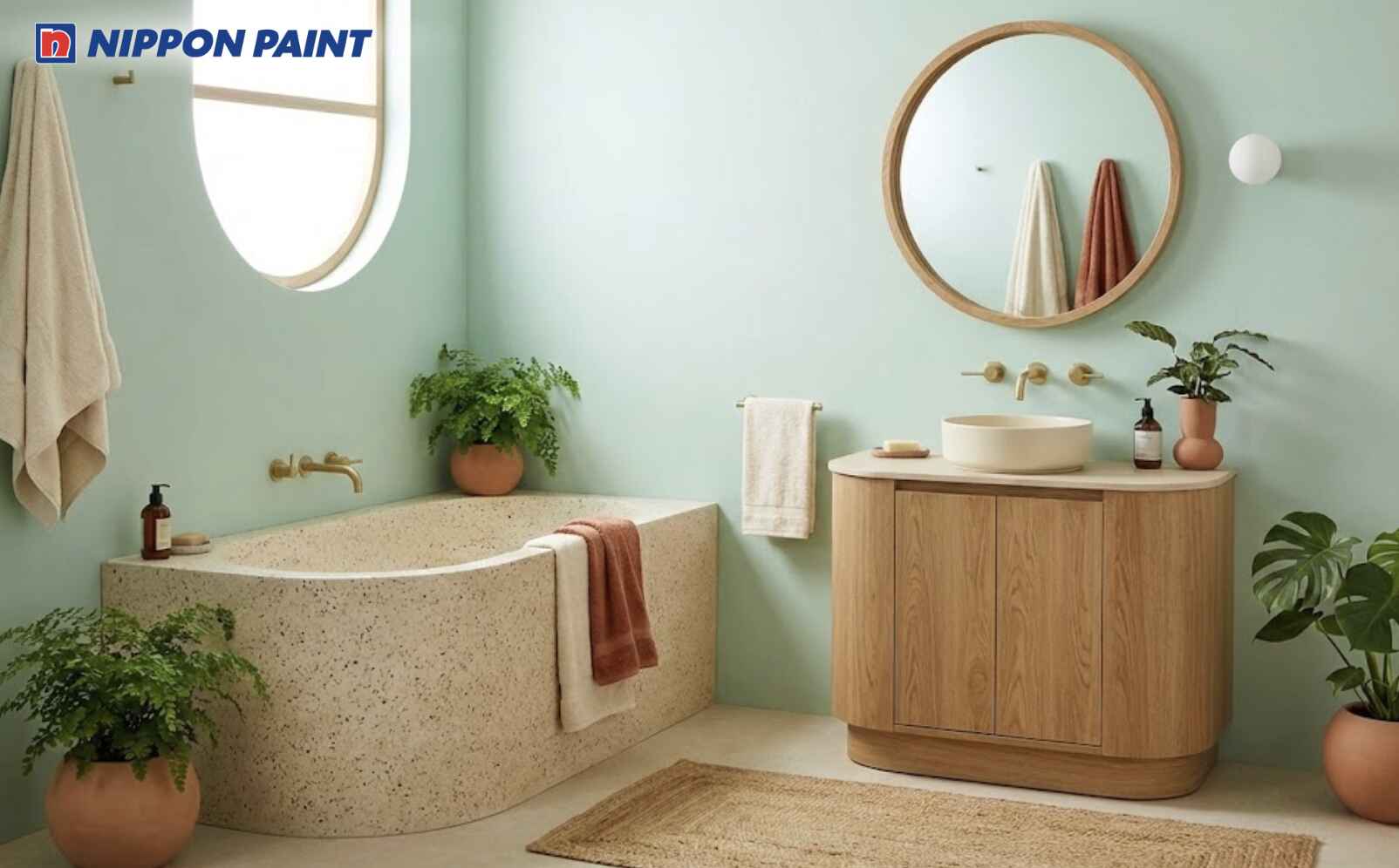 Xanh pastel hỗ trợ chuyển hóa năng lượng nước thành dòng khí hài hòa