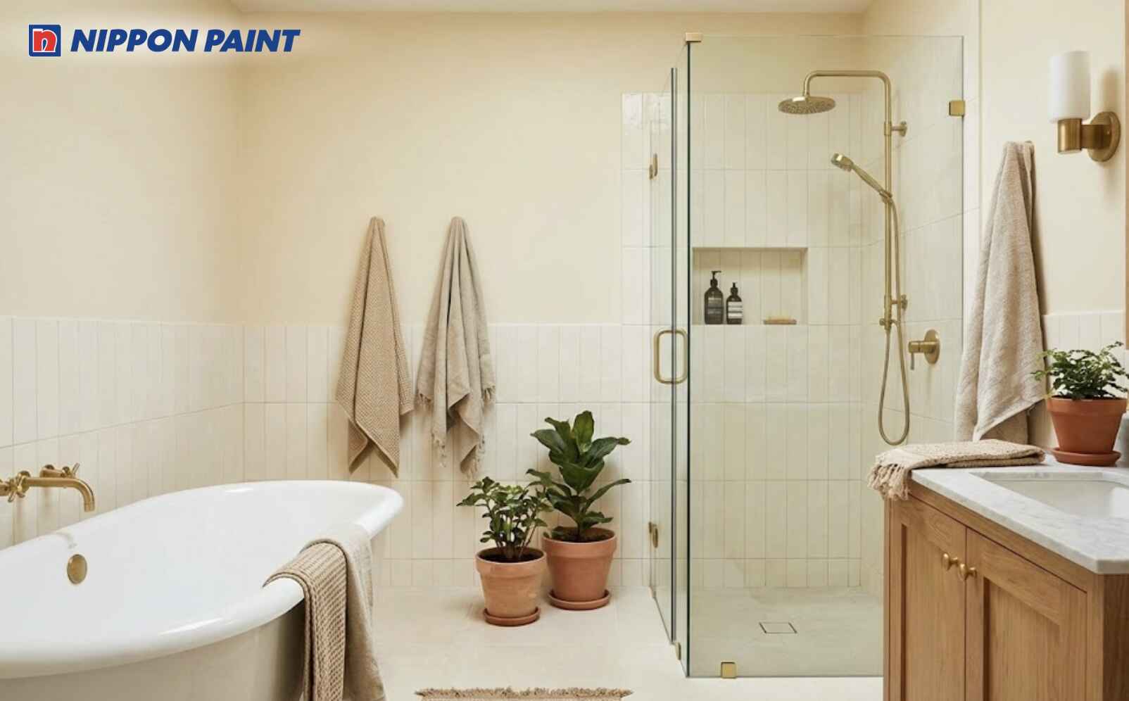 Gam kem nhạt - trắng sứ mang lại cảm giác nhẹ nhàng và cân bằng phong thủy mệnh Hỏa