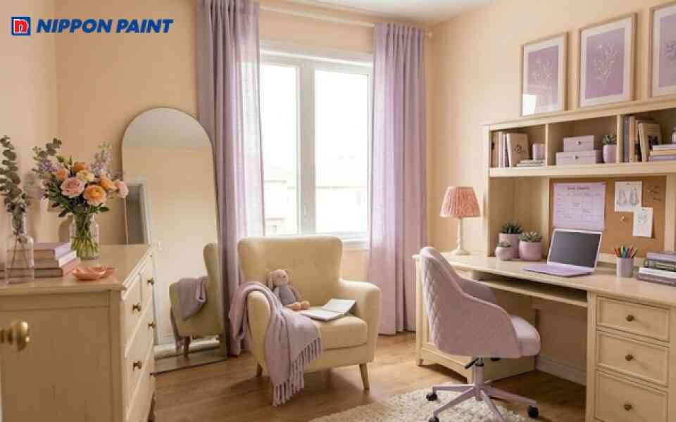 Không gian học tập ấm áp và thư giãn