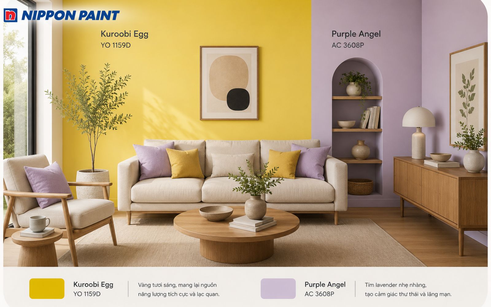 Phối màu sơn vàng Kuroobi Egg và tím Purple Angel