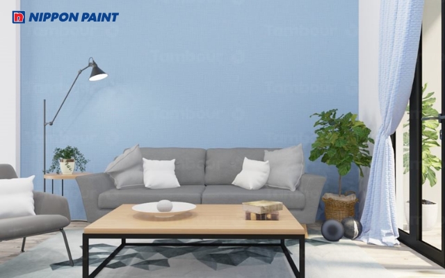 Sơn nhà tone màu lạnh tạo cảm giác yên bình, thư giãn