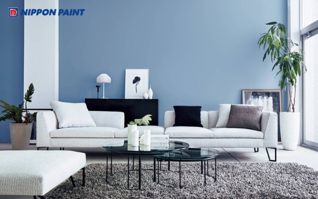 Sơn nhà màu xanh biển giúp người mệnh Thủy thu hút tài lộc