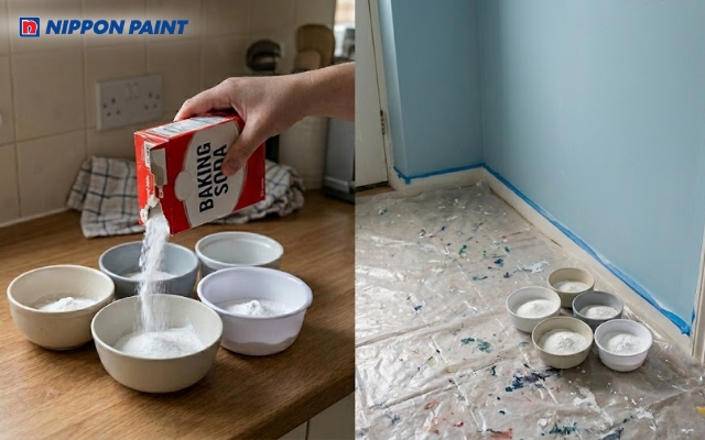 Hướng dẫn khử mùi sơn tường nhà mới hiệu quả bằng baking soda